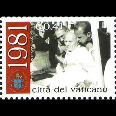 Vatikan Mi.Nr. 1432 25 J. Pont. Johannes Paul II. Petersplatz (0,41)