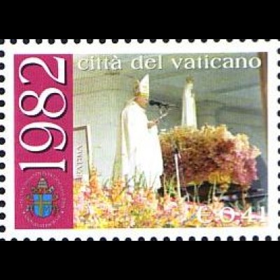 Vatikan Mi.Nr. 1433 25 J. Pont. Johannes Paul II. in Fatima (0,41)