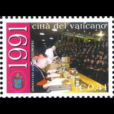 Vatikan Mi.Nr. 1442 25 J. Pont. Johannes Paul II. in Synode (0,41)