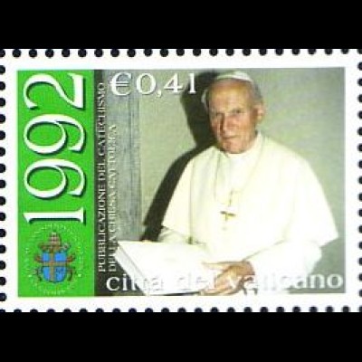 Vatikan Mi.Nr. 1443 25 J. Pont. Johannes Paul II., Katechismus (0,41)