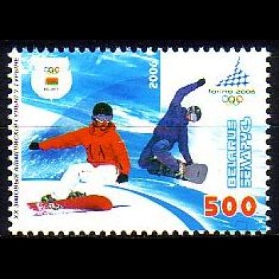 Weißrußland Mi.Nr. 613 Olympische Winterspiele Turin, Snowboarding (500)