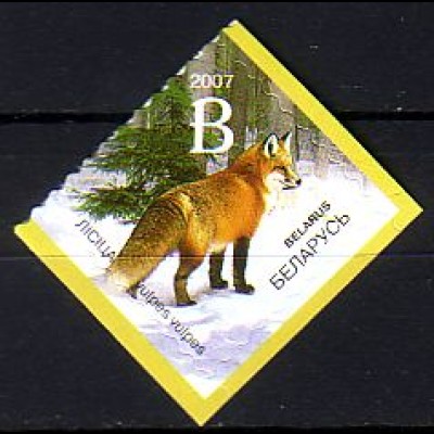 Weißrußland Mi.Nr. 665 Freim. Fauna, Rotfuchs (B)