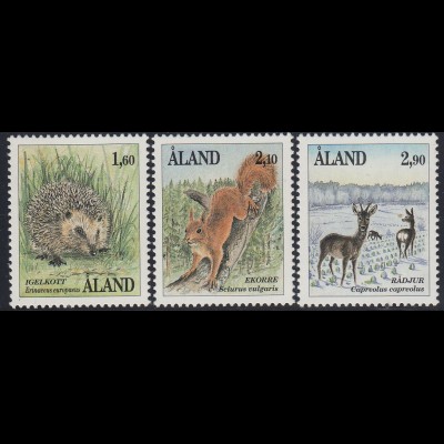 Aland Mi.Nr. 44-46 Säugetiere (3 Werte)