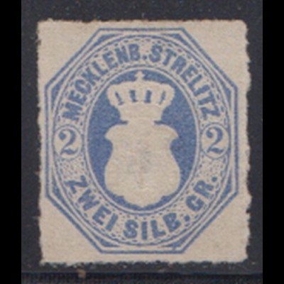 Mecklenburg-Strelitz Mi.Nr. 5 Stierkopf in gekröntem Wappen im Oval (2 Sgr.) 
