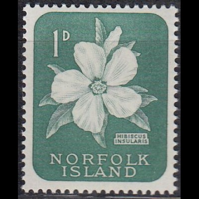 Norfolk-Insel Mi.Nr. 26 Freimarke. Hibiscus (1)