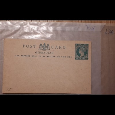 kleiner Lagerbestand / Sammlung Gibraltar + Briefe & Belege 