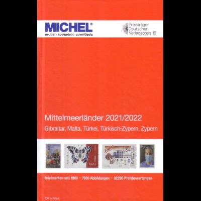 Michel Europa Katalog Band 9 - Mittelmeerländer 2021/2022, 106. Auflage