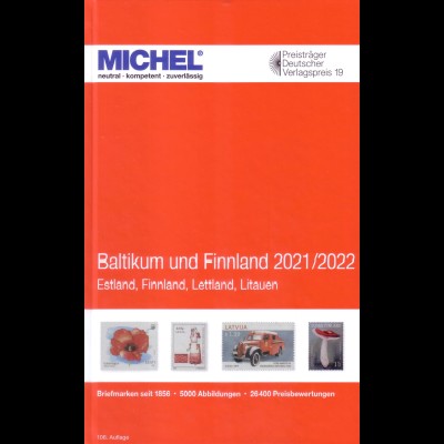Michel Europa Katalog Band 11 - Baltikum und Finnland 2021/2022, 106. Auflage