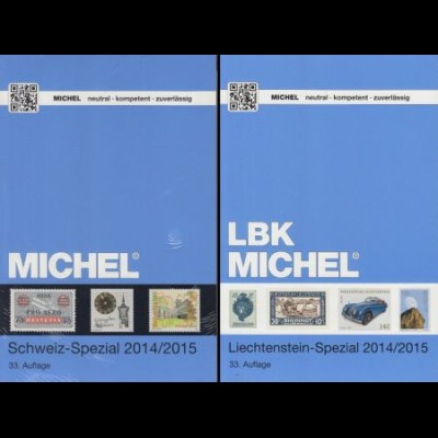Michel Spezial-Kataloge Schweiz/Liechtenstein 2014/2015, 33. Auflage