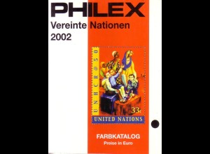 Philex - Katalog Vereinte Nationen (UNO) 2002 in Farbe