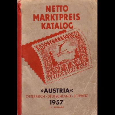 Austria - Netto-Marktpreis-Katalog 1957 (Österreich, Deutschland, Schweiz)