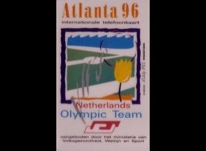 Calling Card, ATW, Olympia Atlanta 96, E. Terpstra Staatssecretaris Niederlande