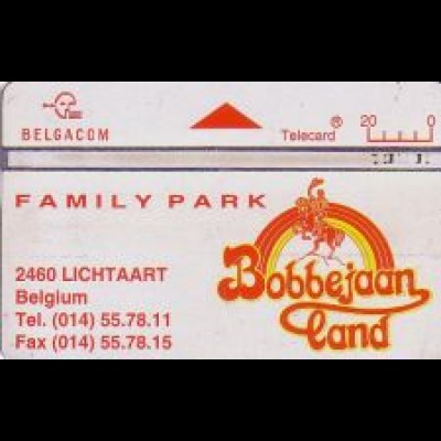 Telefonkarte Belgien, Familypark Bobbejaanland, 20