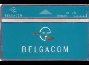 Telefonkarte Belgien, blaugrüne Karte, 20