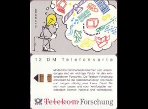 Telefonkarte A 31 09.91 Telekom-Forschung, 2. Aufl., gr.Nr.,DD 1205, Aufl. 40000