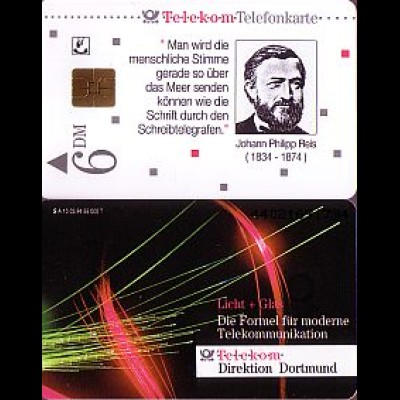 Telefonkarte A 10 03.94 Johann Philipp Reis, DD 4402, Aufl. 55000
