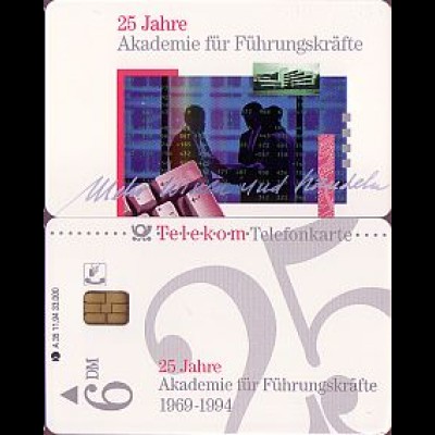 Telefonkarte A 35 11.94 Akademie Führungskräfte, DD 5410, Aufl.33000