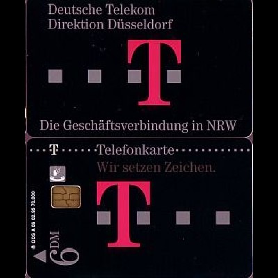 Telefonkarte A 06 02.95 Direktion Düsseldorf, DD 2502, Aufl. 70000