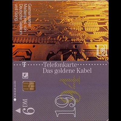 Telefonkarte A 09 02.95 Das goldene Kabel, DD 5502, Aufl. 22000