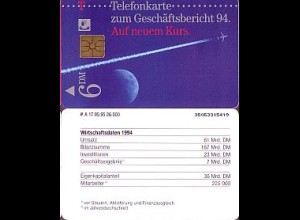 Telefonkarte A 17 05.95 Geschäftsbericht 1994 DD 3505, Aufl. 26000