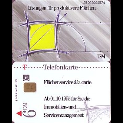 Telefonkarte A 33 10.95 Flächenservice á la carte, DD 2509, Aufl. 32000