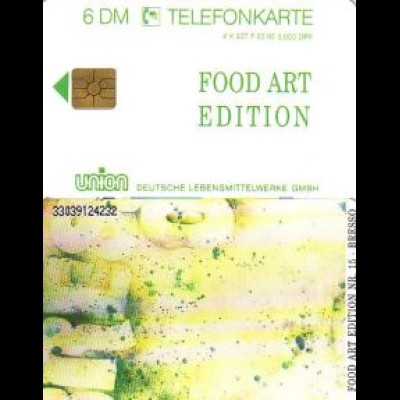 Telefonkarte K 927 F 03.93 Food Art Edition, Nr. 15 Bresso