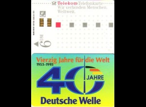 Telefonkarte K 932 03.93 40 Jahre Deutsche Welle