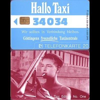 Telefonkarte K 338 06.91, Hallo Taxi Edition No. One, Aufl. 2000
