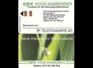 Telefonkarte K 522 10.91, Food Ingredients, Aufl. 2000