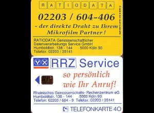 Telefonkarte K 551 12.91, RRZ Service, Aufl. 2300