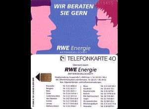 Telefonkarte K 721 A 02.92, RWE Energie, Aufl. 6200