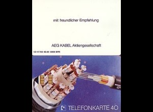 Telefonkarte K 722 02.92, AEG Kabel, Aufl. 2000