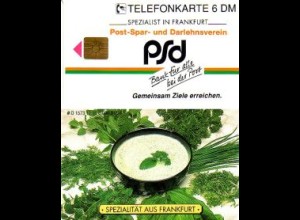 Telefonkarte O 1573 12.96, psd Frankfurt - Grüne Soße, Aufl. 6000