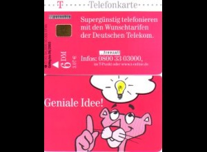 Telefonkarte O 141 04.2000 Pink Panther - Geniale Idee