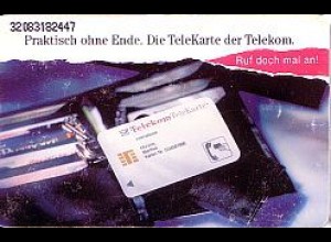 Telefonkarte PD 1 92 Praktisch ohne Ende, DD 3208 Typ 1 Modul 20 fluoreszierend
