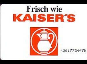 Telefonkarte S 86 01.93 Kaiser's, DD 4301 kleine Nr.