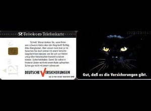 Telefonkarte S 100 03.93 Deutsche Versicherungen, Katze, DD 1303 Mod.30 neue Nr.