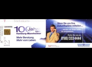 Telefonkarte S 10 12.98 Hamburg Mannheimer Versicherung, DD 3811 Modul 20