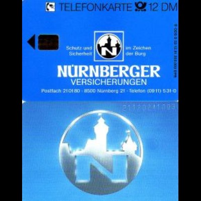Telefonkarte S 32 12.91 Nürnberger Versicherungen, DD 2112
