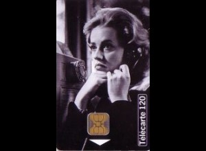 Telefonkarte Frankreich, Telephone et Cinema (10), Jeanne Moreau, 120