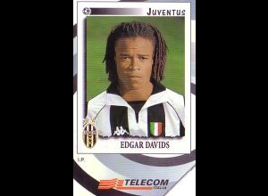 Telefonkarte Italien, Panini, Fußball Edgar Davids, 10000
