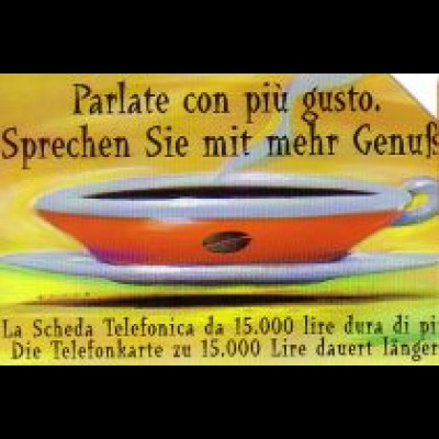 Telefonkarte Italien, Kaffeetasse, 10000