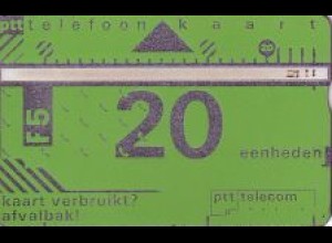 Telefonkarte Niederlande ptt, grüne Karte, 5