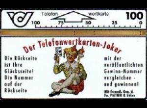Telefonkarte Österreich, Piatnik, Der Telefonwertkarten-Joker, 100
