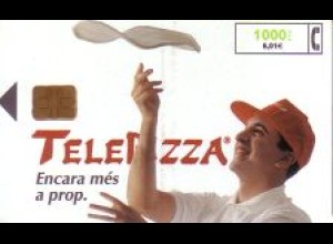 Telefonkarte Spanien, Telepizza, 1000/6,01