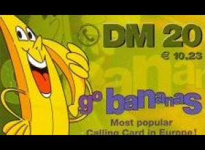 Calling Card, bananas, Comic Banane, DM 20 / € 10,23