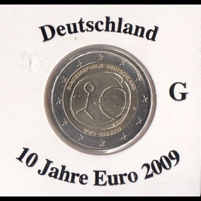 Deutschland 2009 WWU 10 Jahre € Strichmännchen G 