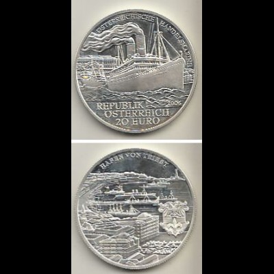 Österreich Nr. 329, S.S. "Kaiser Franz Joseph I.", Silber (20 Euro)