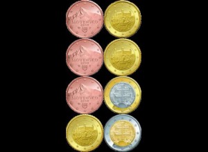 Slowakei Euromünzen 1c bis 2 € (8 Münzen) 2009