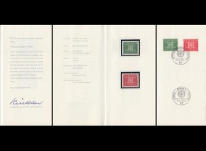 D,Bund 11 versch. Ministerkarten (Hefte) ohne Umschlag aus 1963 (**und o)